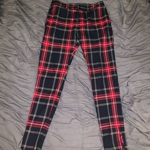 Zara Skinny fit Plaid Pant